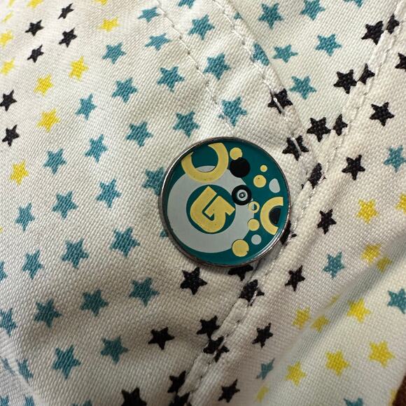 Burton Girl's Wrangler Snowboarding Pants Green Blue Stars Size XL - Picture 14 of 15